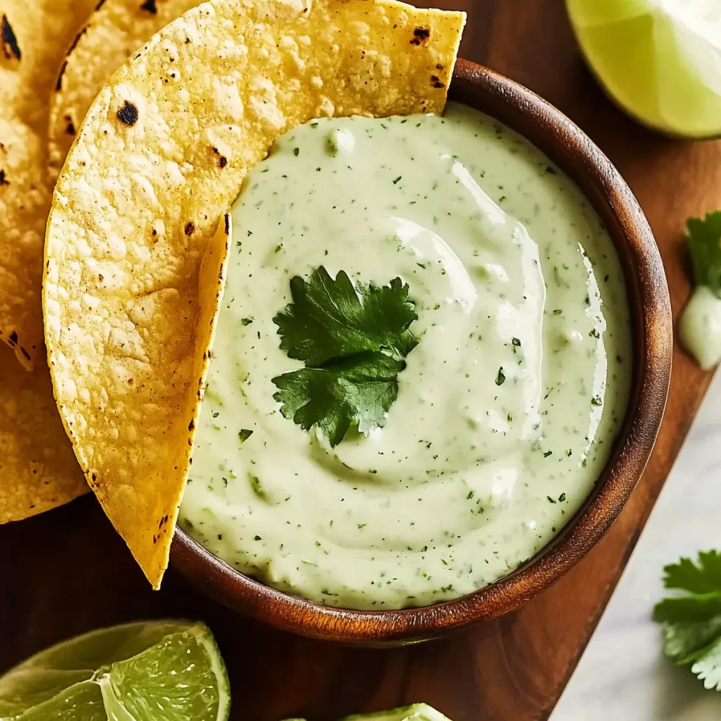 Creamy Cilantro Lime Taco Sauce