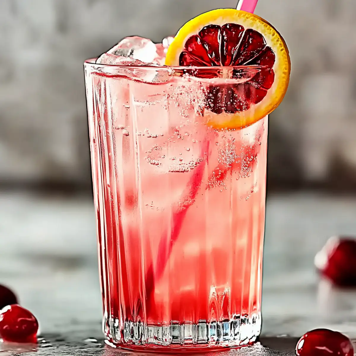 Delightful Dirty Shirley Pink Cocktail Recipe with Vodka Fizz