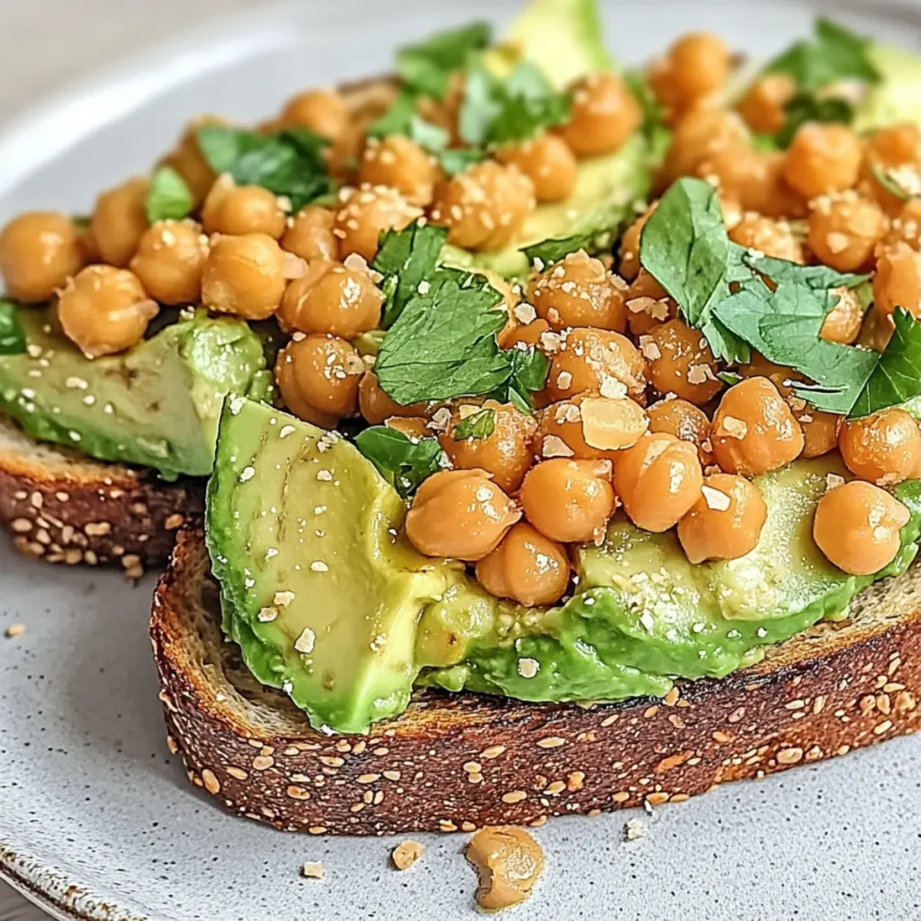Spicy Chickpea Avocado Toast