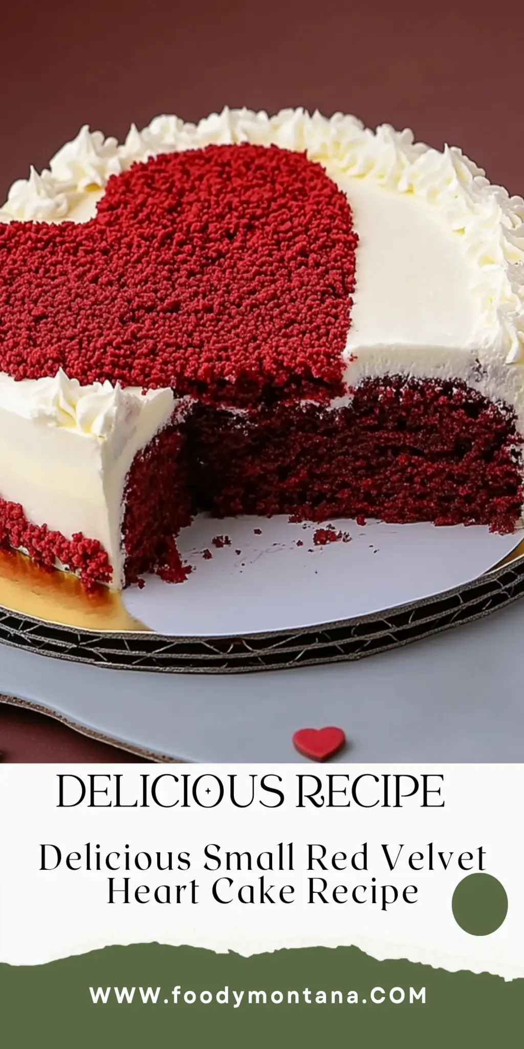 Delicious Small Red Velvet Heart Cake Recipe for Sweet Celebrations