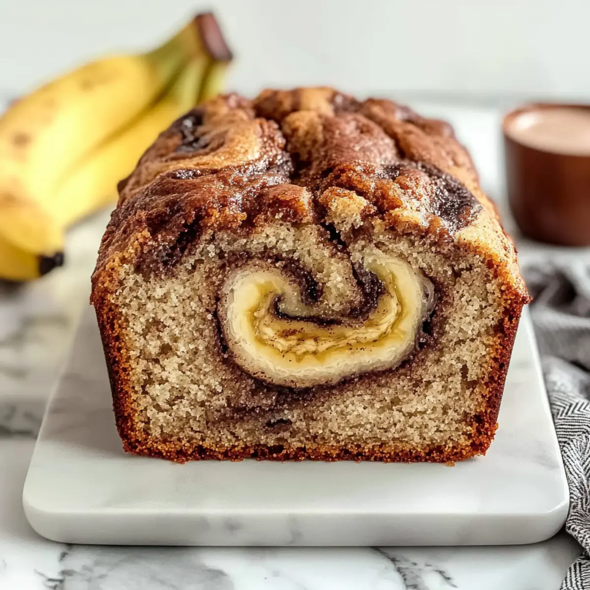 Cinnamon Swirled Banana Bread