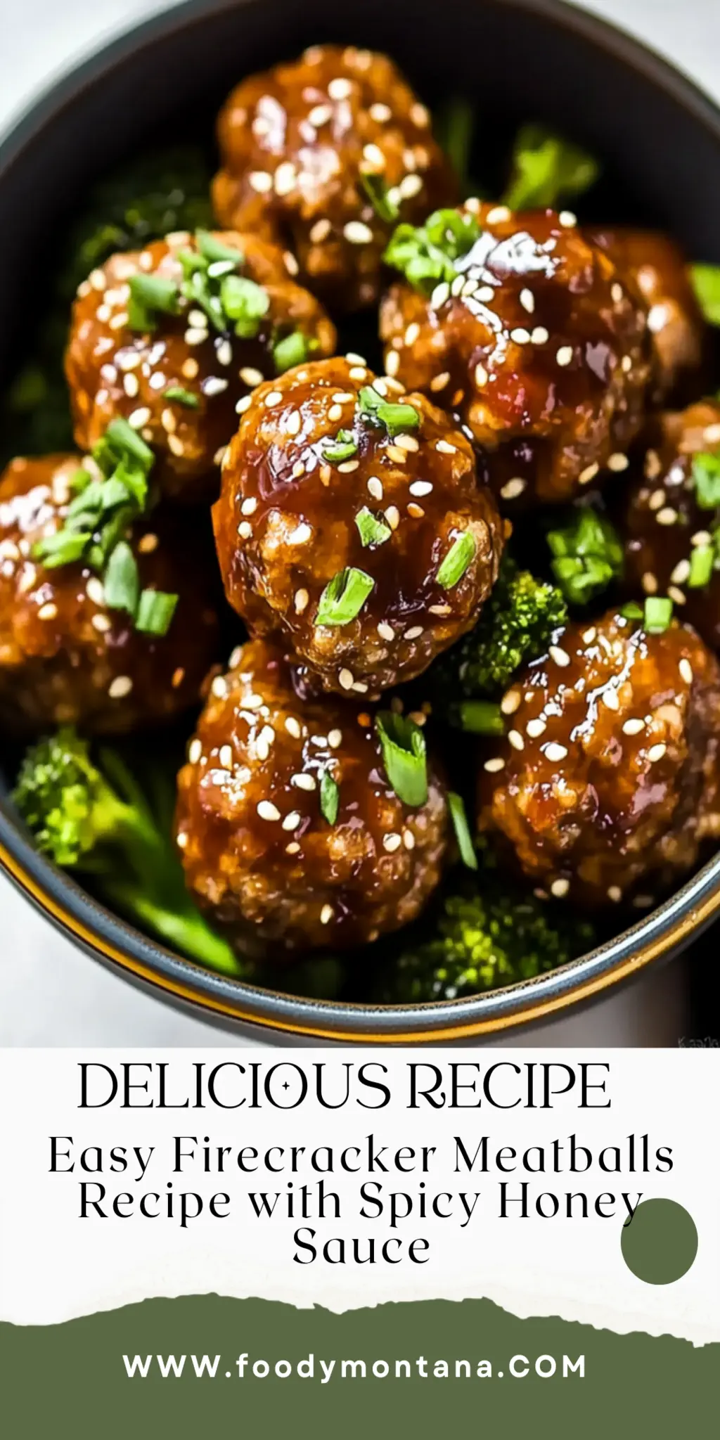 Easy Firecracker Meatballs Recipe with Spicy Honey Sauce