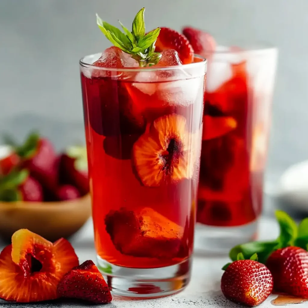 Refreshing Strawberry Hibiscus Iced Tea Recipe for Summer Sipping