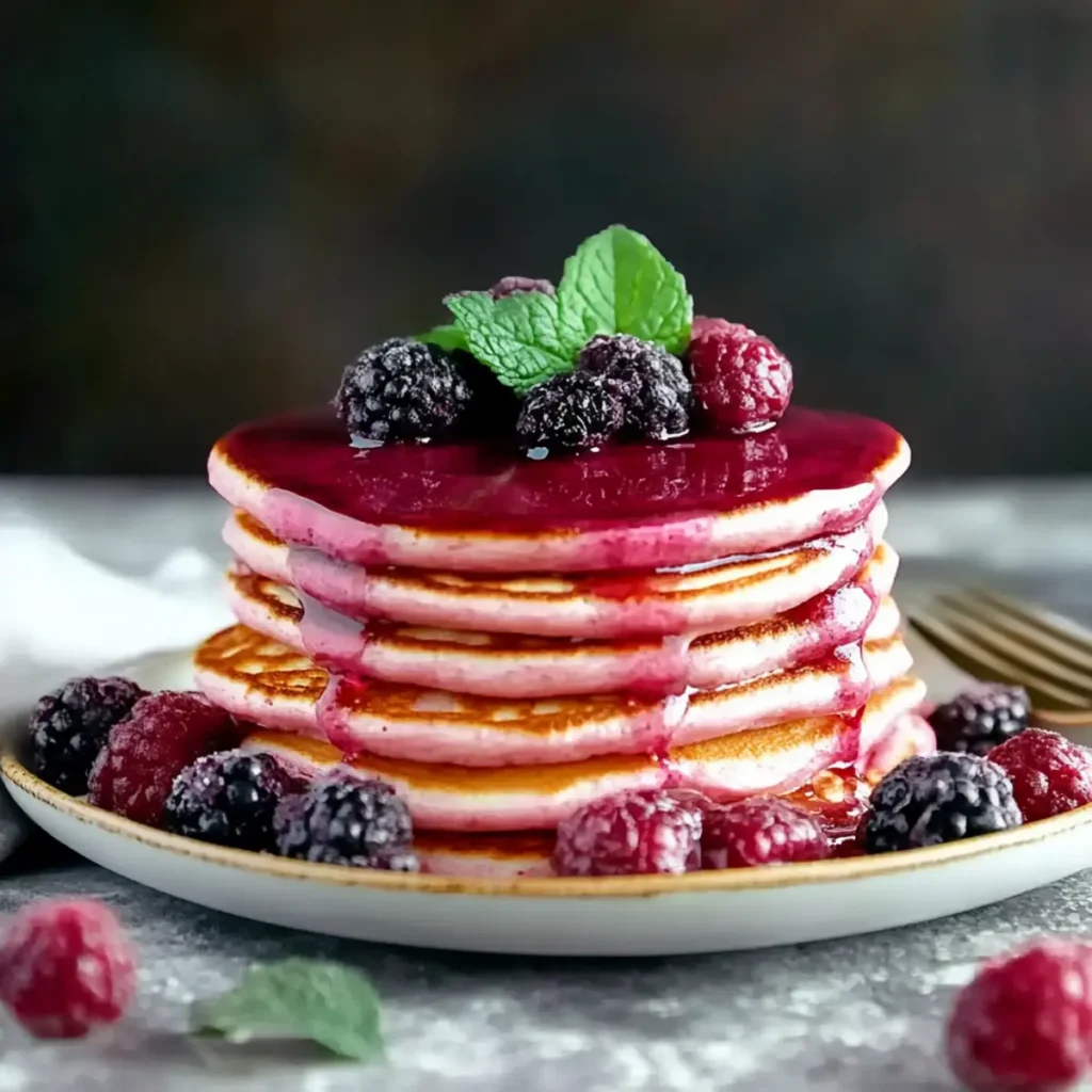 Pink Beet Pancakes