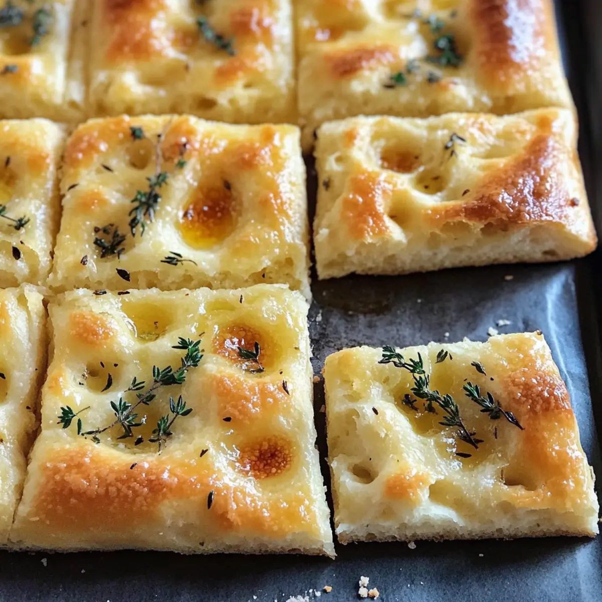 Gruyère & Thyme Italian Focaccia