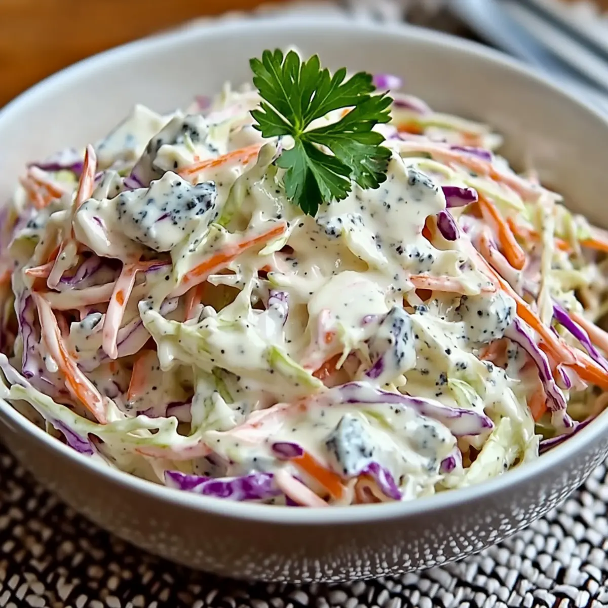 Delicious Blue Cheese Creamy Coleslaw Recipe for Any Meal