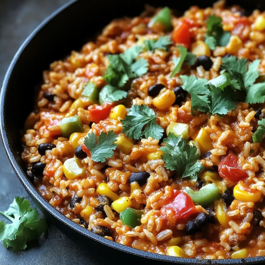 One-Skillet Mexican Rice Casserole