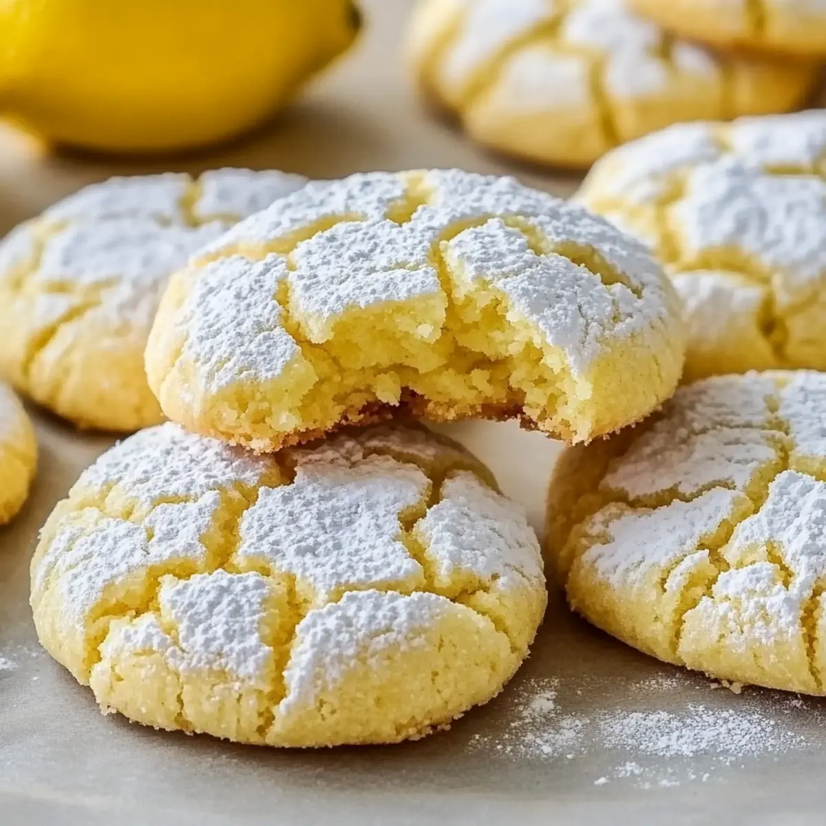 Lemon Crinkle Cookies