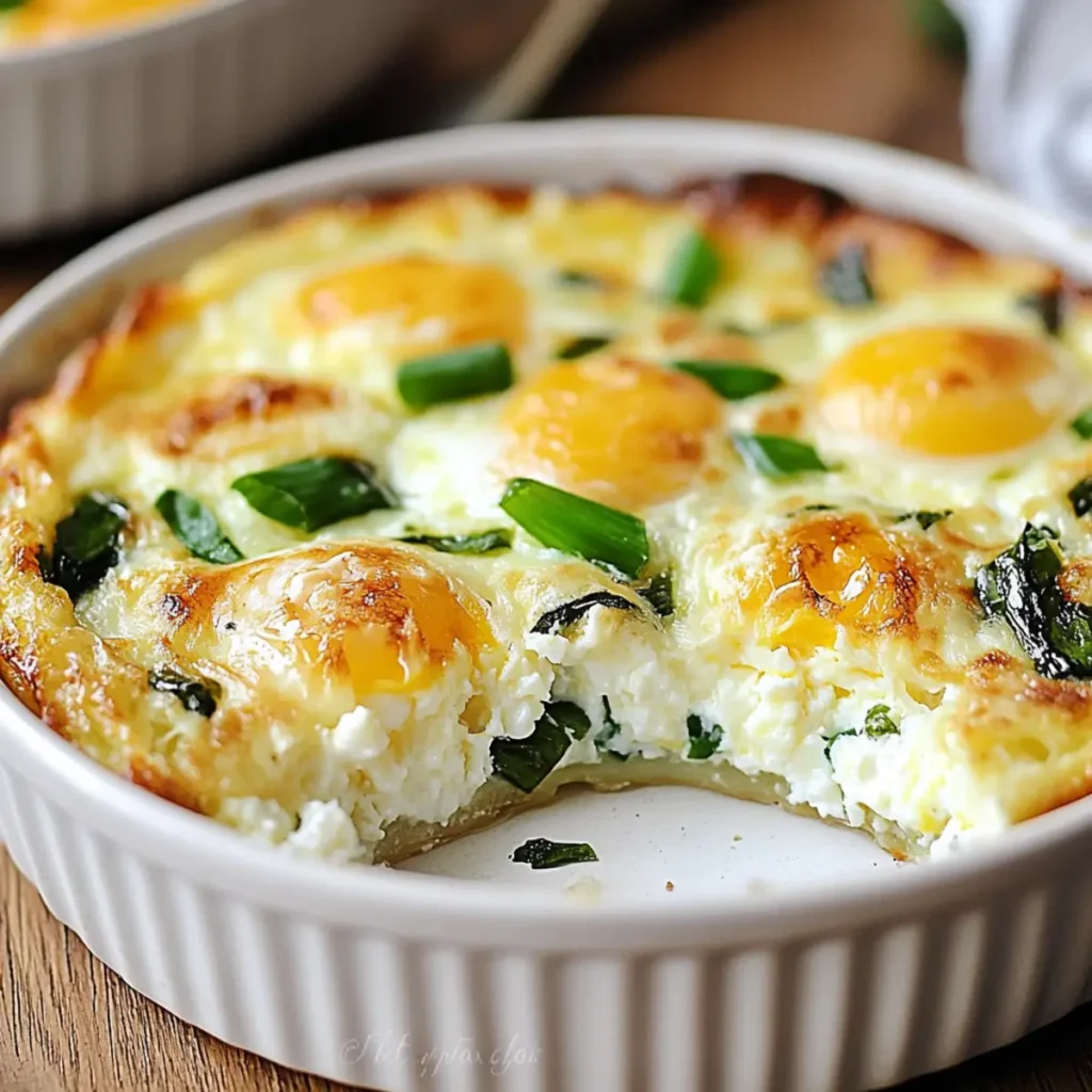 Baked Eggs with Cottage Cheese