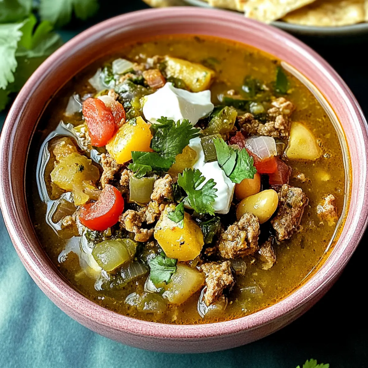 Crockpot Green Chili Stew