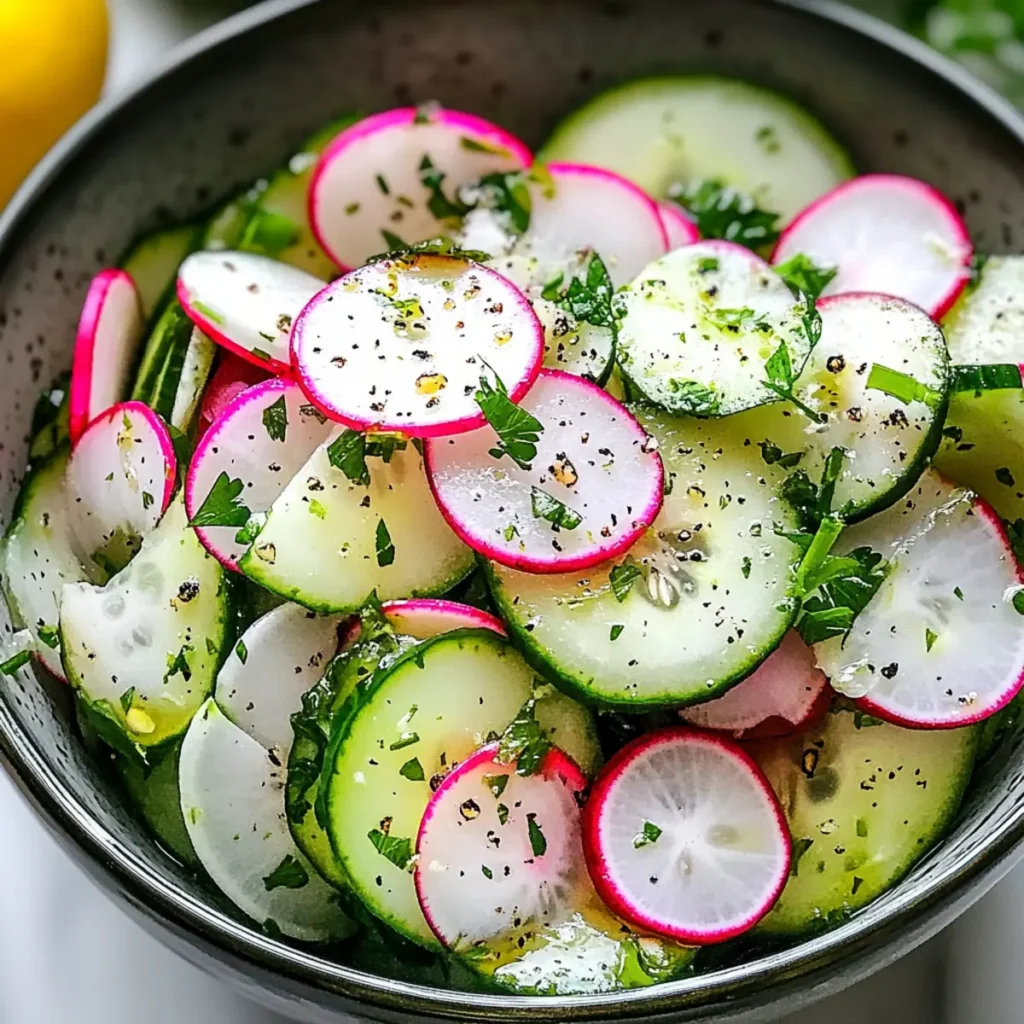 10-Minute Cucumber Radish Salad