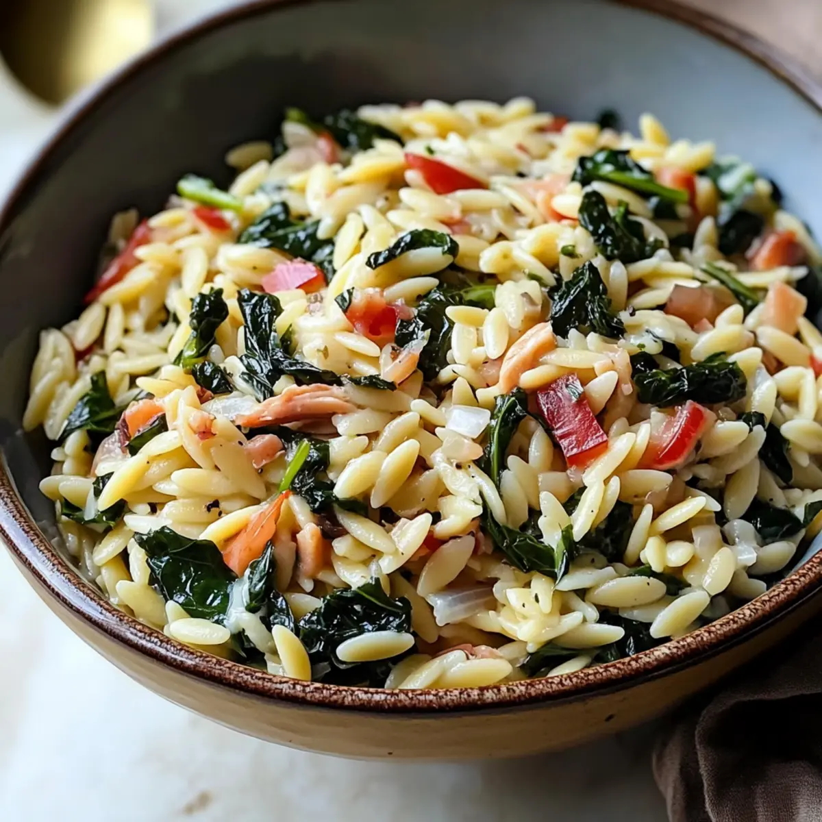 Mediterranean Orzo with Swiss Chard
