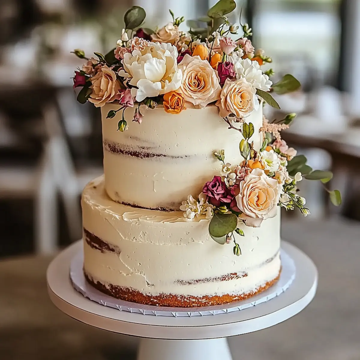 Two Tier Wedding Cake