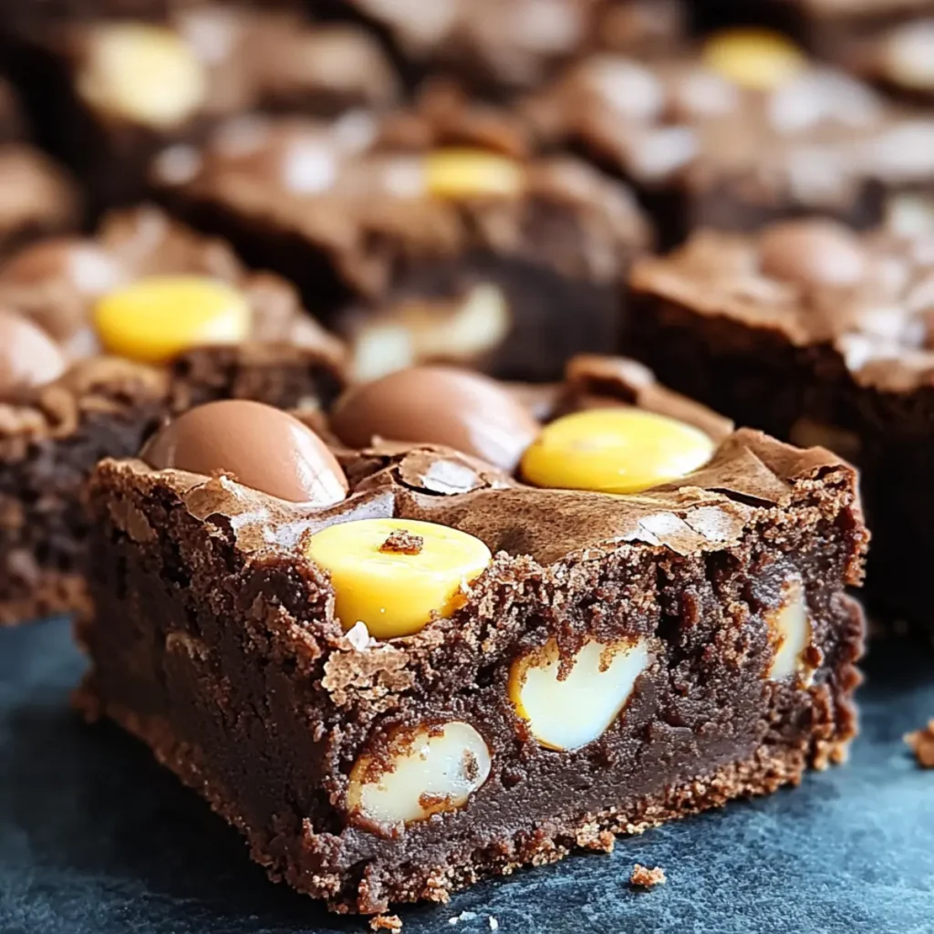 Cadbury Egg Brownies