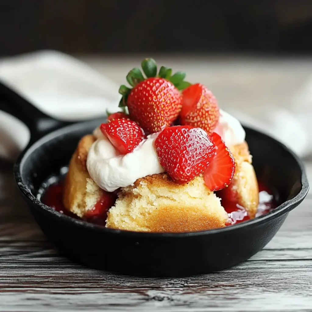 Skillet Strawberry Shortcake