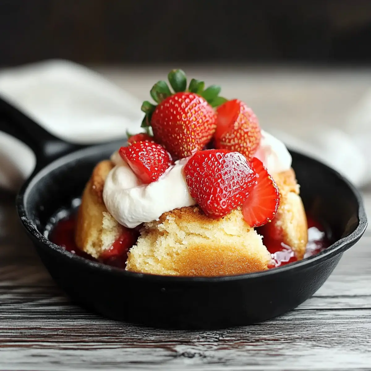 Skillet Strawberry Shortcake