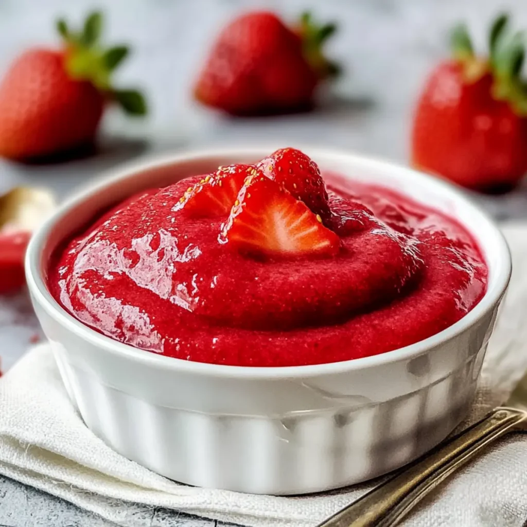Homemade Strawberry Purée