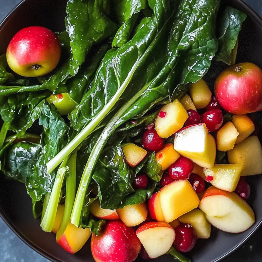 Swiss Chard with Apples