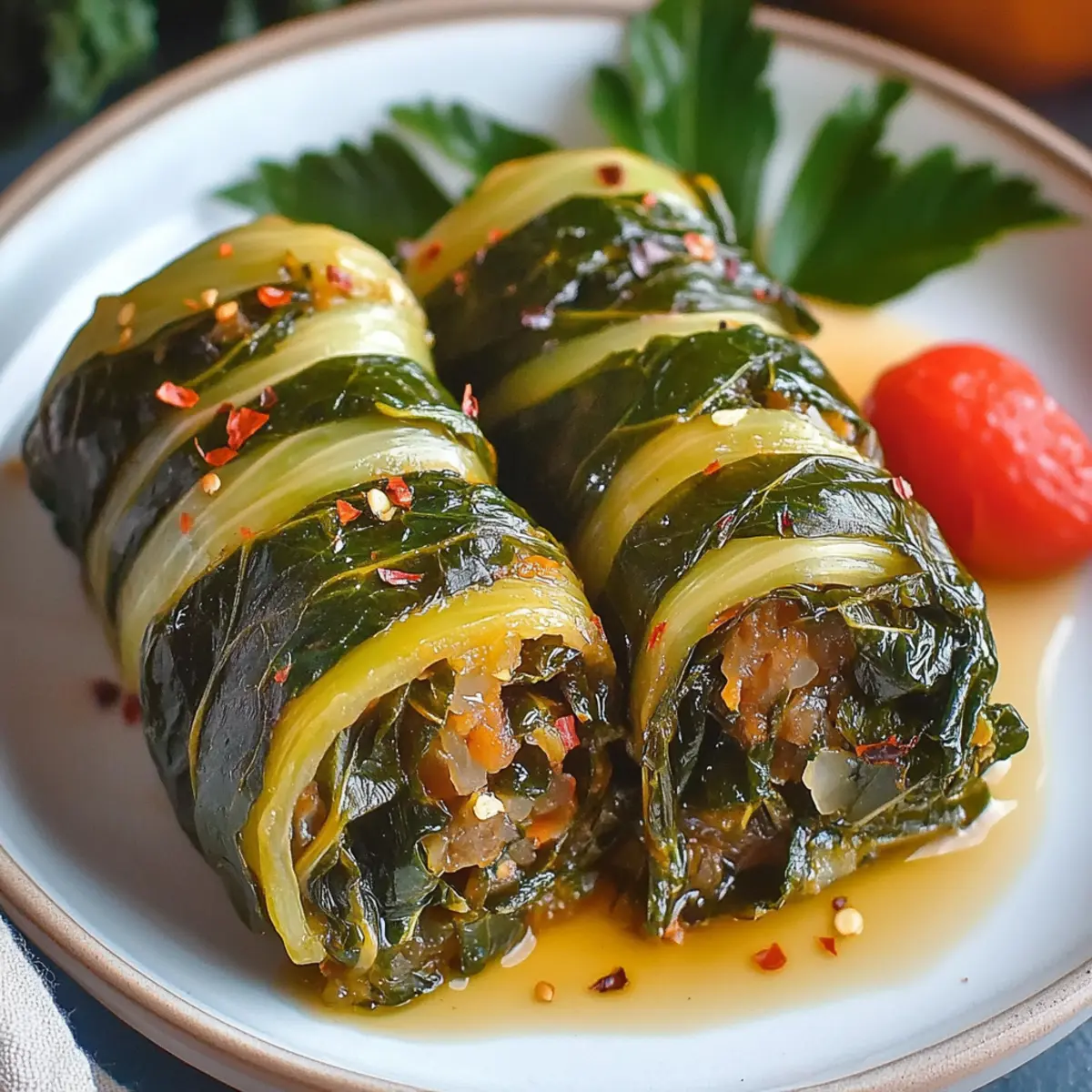 Vegan Swiss Chard Rolls