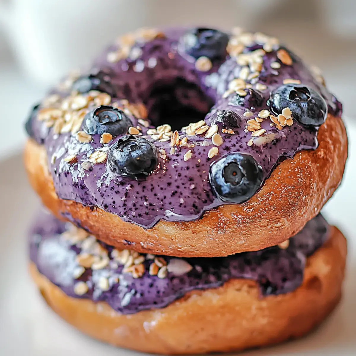 High-Protein Blueberry Bagels